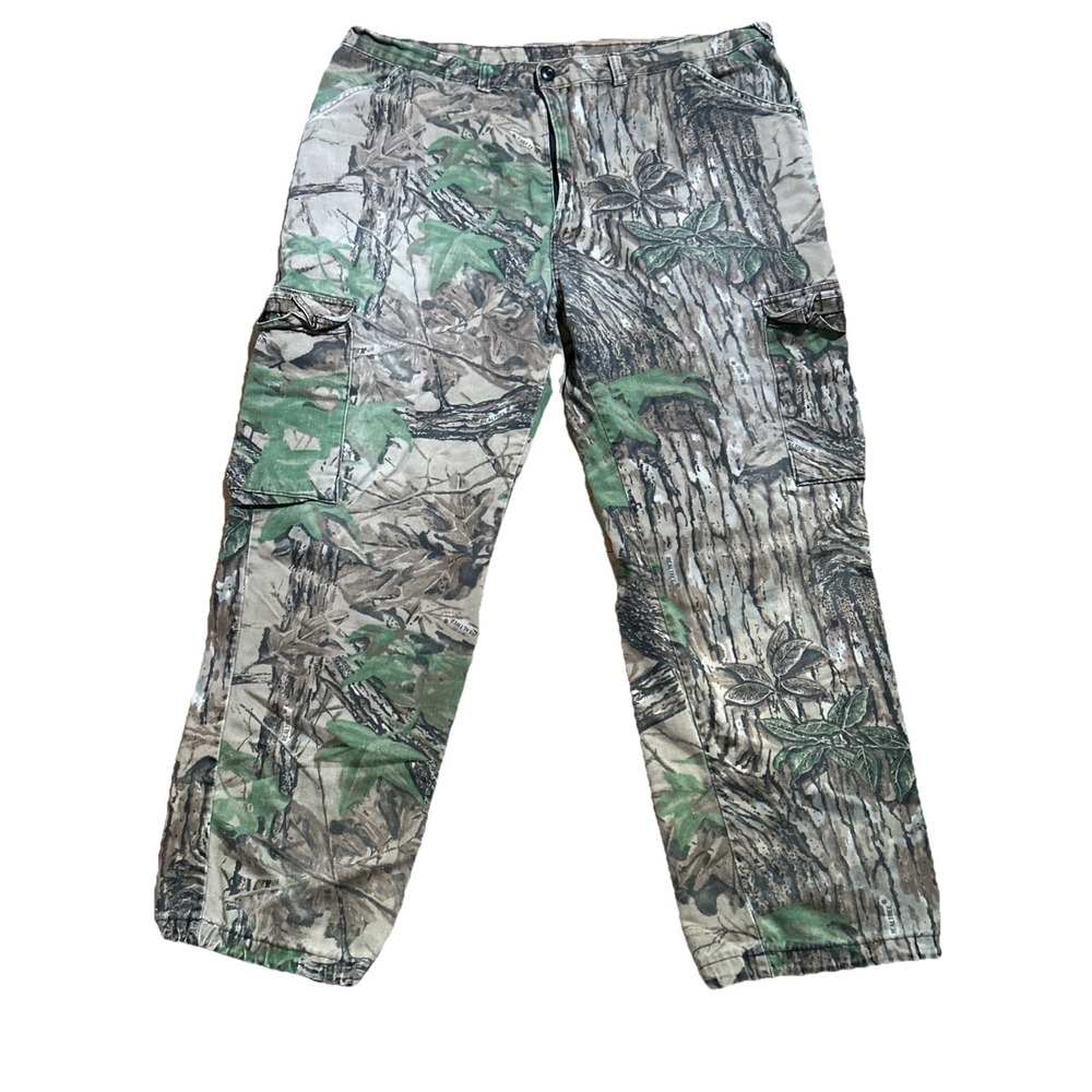 Vintage Duxbak Cargo Pants Men's XL Real Tree Camo Made In USA Hiking *Read*‎